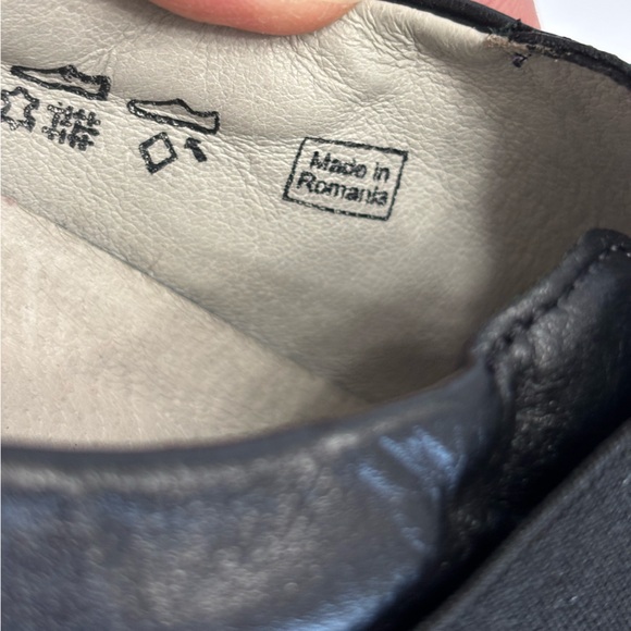 Waldlaufer Women's Size 8 Black Leather Loafers Slip On Comfort Wedge Shoes - Picture 13 of 15